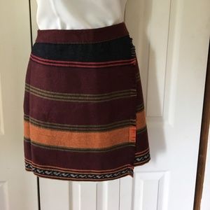 Navajo Style Wool Wrap Skirt